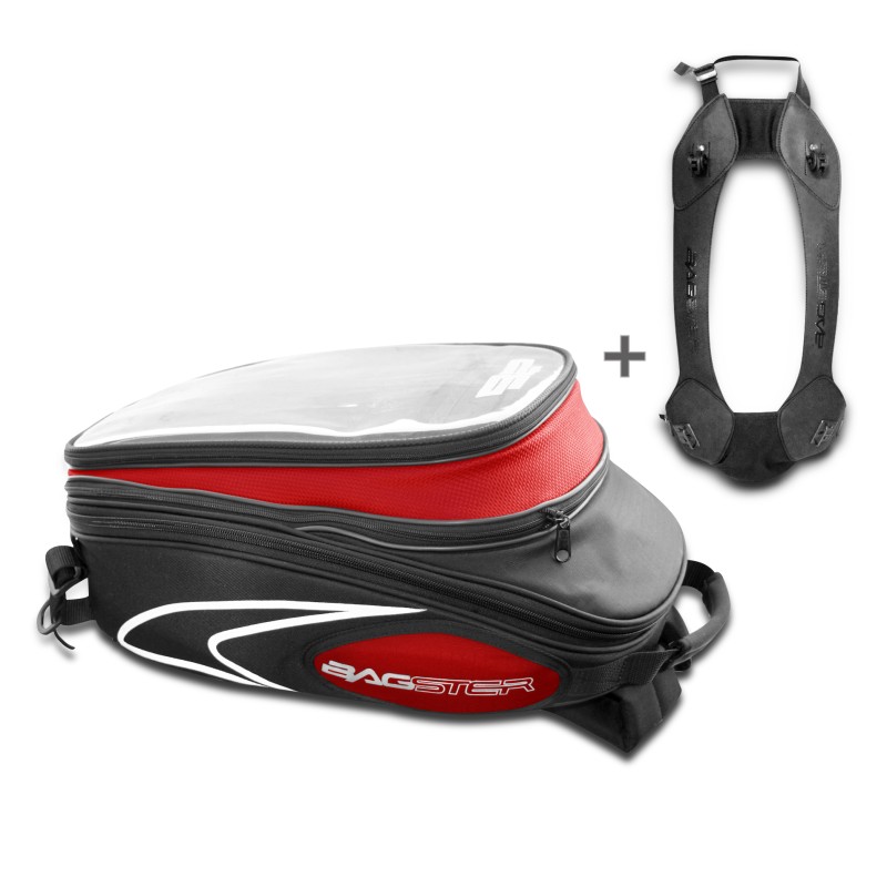Tank Bag Yamaha YZFR3 Bagster Evosign+Easy Road red
