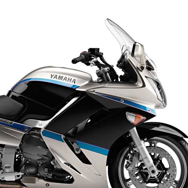 Tank protector/cover Bagster Yamaha FJR 1300 2009 raw/black/pearly blue