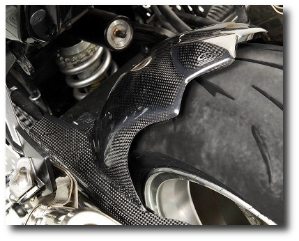 Rear Mud Guard Kawasaki Z 750 07-11 (no ABS) Carbon
