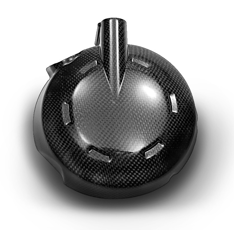 BS-Motoparts Kupplungsdeckel Kawasaki ZX-6R 05-06 Carbon