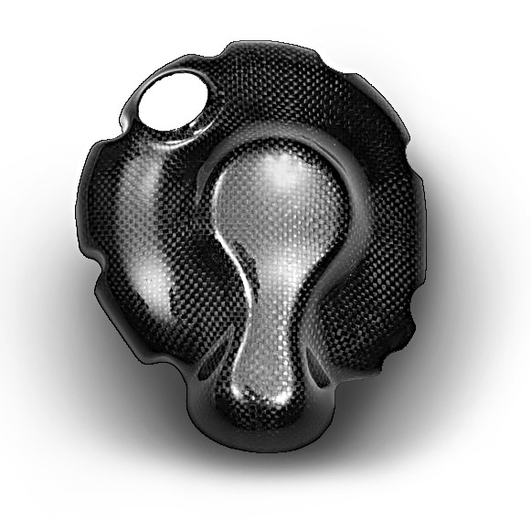 BS-Motoparts Kupplungsdeckel Yamaha YZ-R6 06-12 Carbon