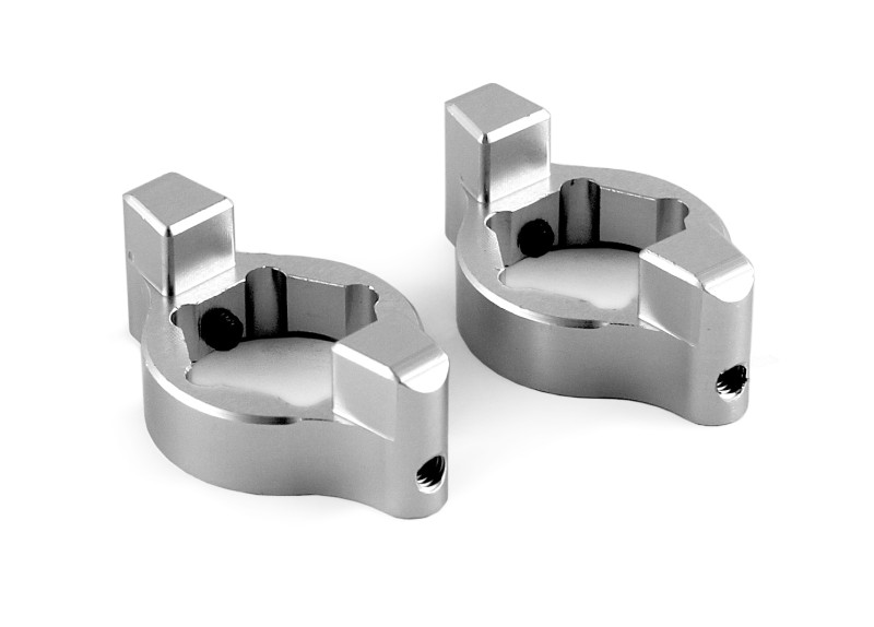 Preload adjusters 19 mm silver
