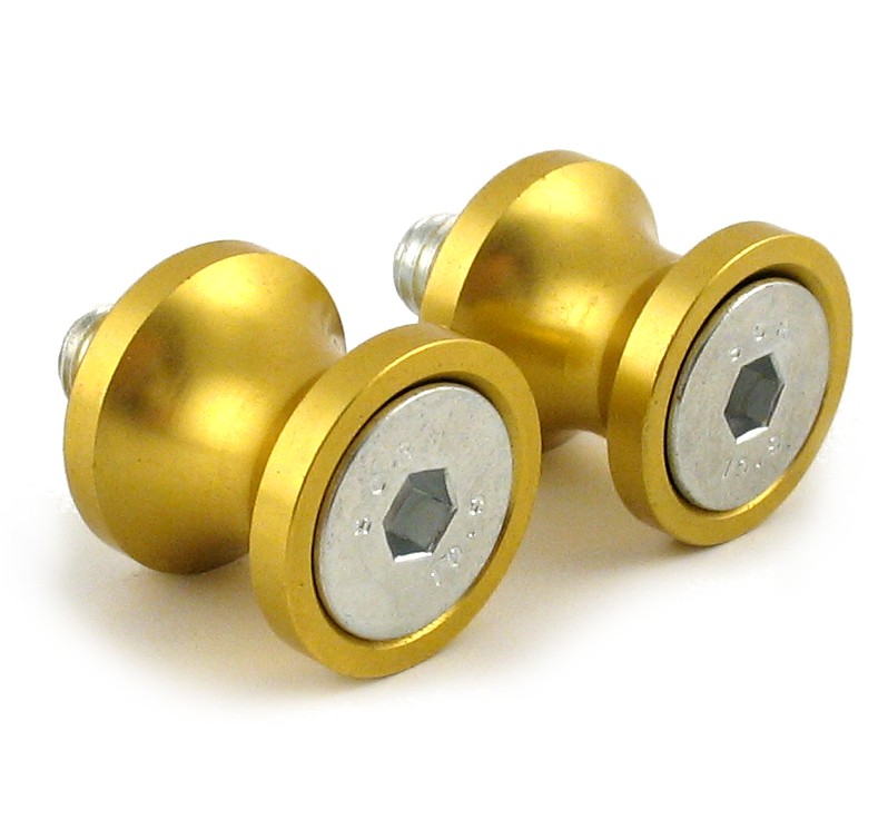 Paddock stand bobbins Ducati/Honda/Suzuki gold