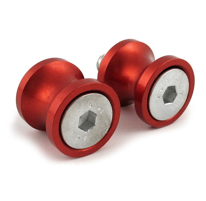 Paddock stand bobbins Ducati/Honda/Suzuki red