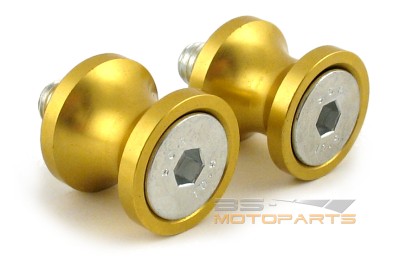 Paddock stand bobbins Yamaha/Aprilia/Triumph gold