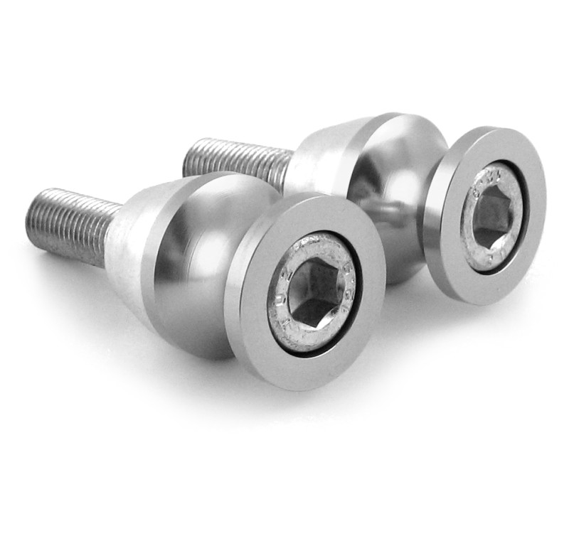 Paddock stand bobbins Kawasaki silver