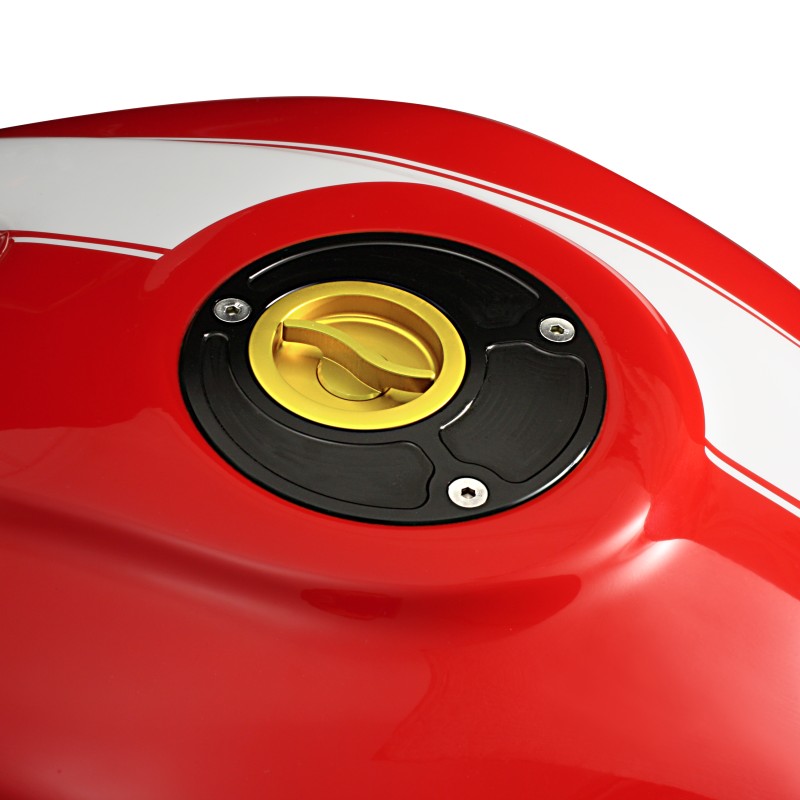 Fuel Cap Racing EDO Honda black-gold