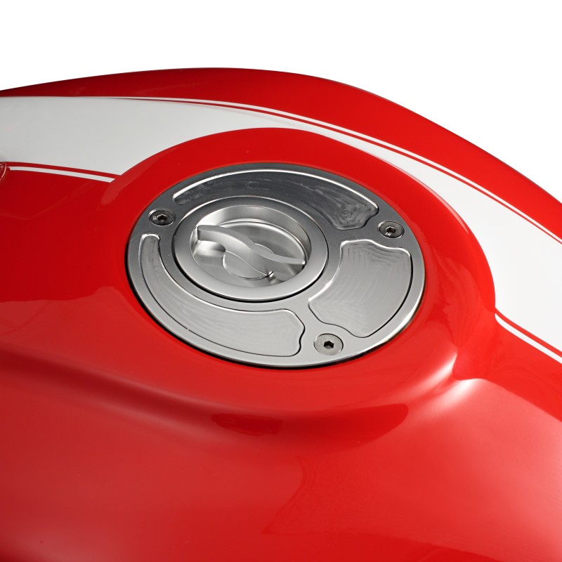 Fuel cap Racing EDO Yamaha/Ducati/MV Agusta silver