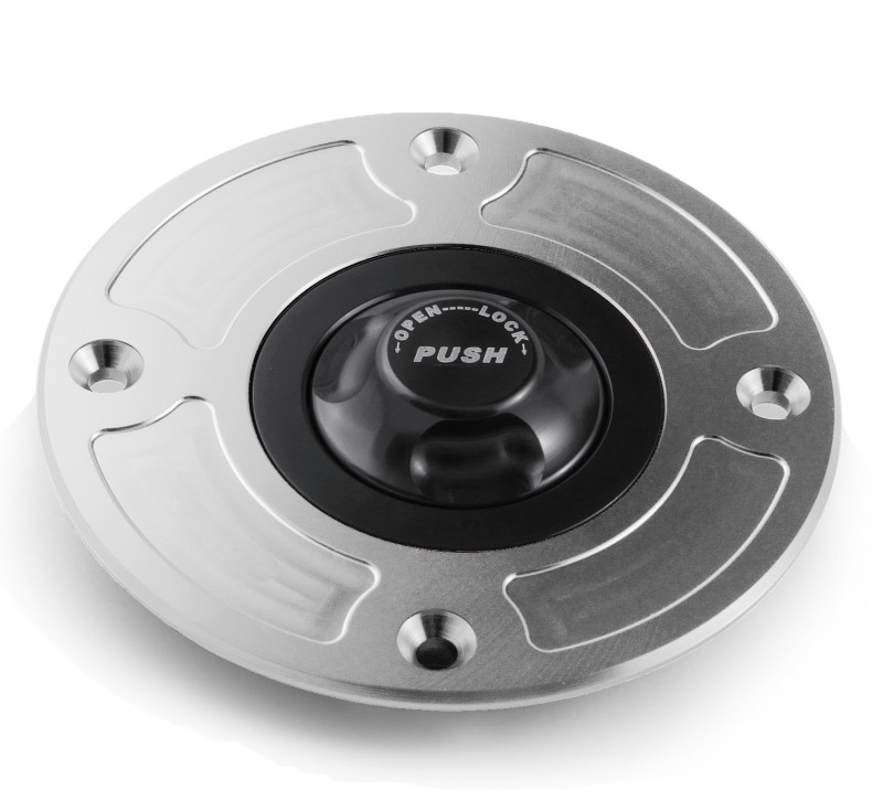 Fuel cap Kawasaki 07-11  silver/black