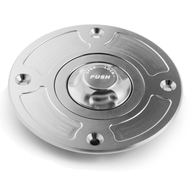 Fuel cap Suzuki -03 silver/silver