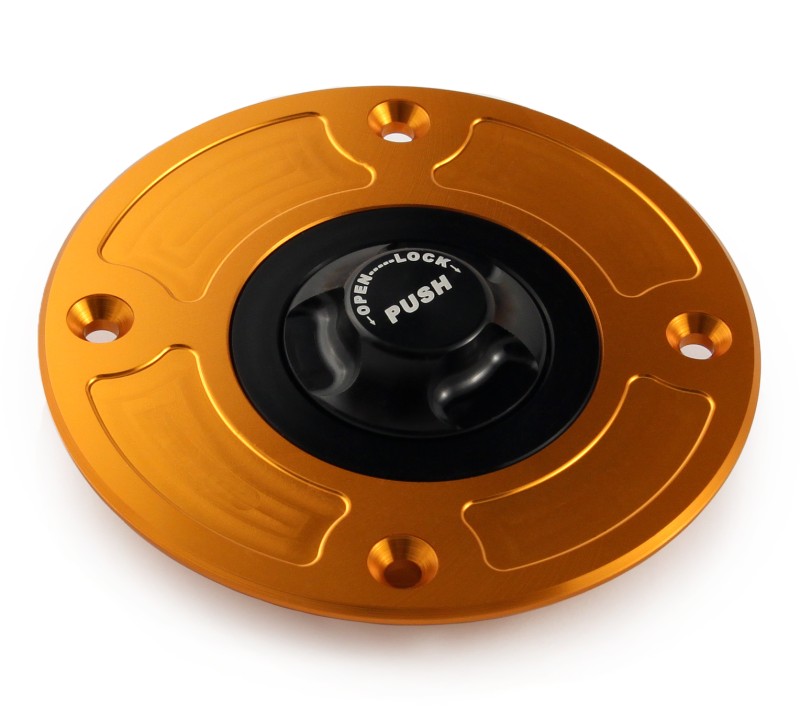 Fuel cap Suzuki -03 gold/black