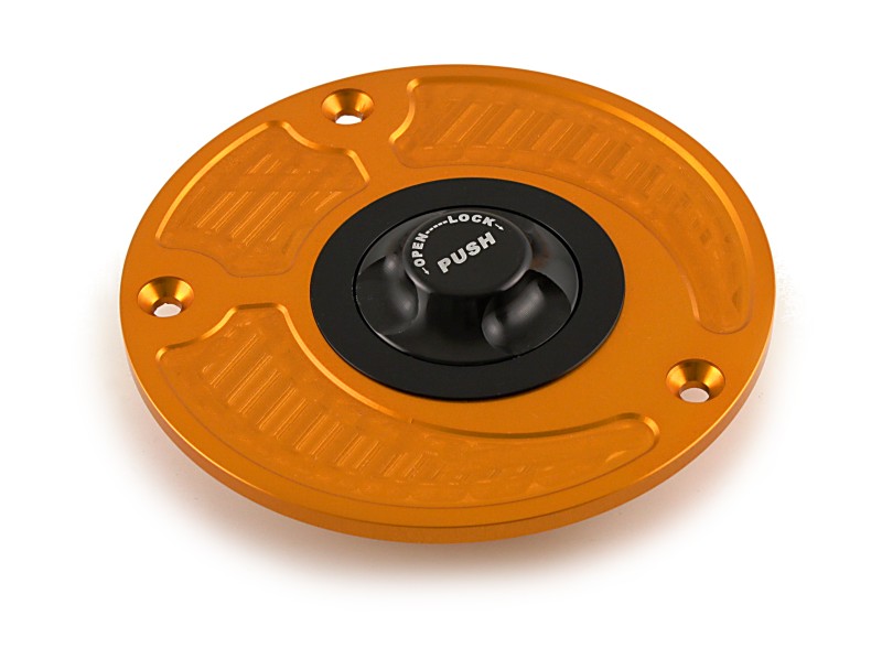 Fuel cap Aprilia/KTM/Triumph gold/black