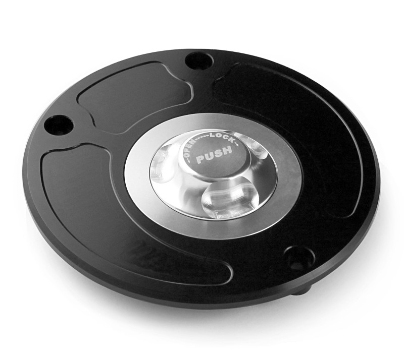 Fuel cap Kawasaki 07-11 black/silver