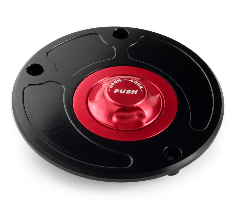 Fuel cap Kawasaki 07-11  black/red