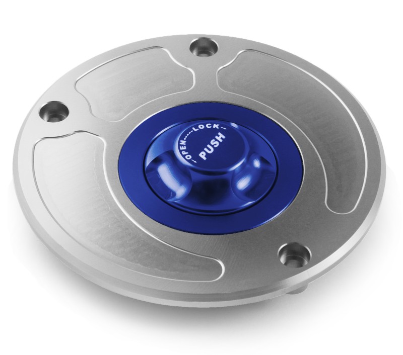 Fuel cap Kawasaki 07-11  silver/blue