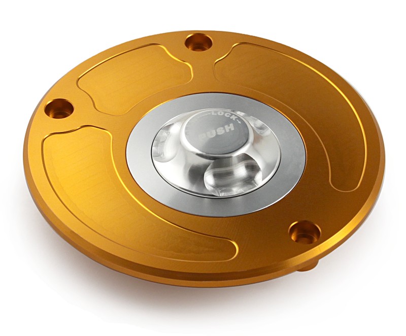Fuel cap Kawasaki 07-11  gold/silver