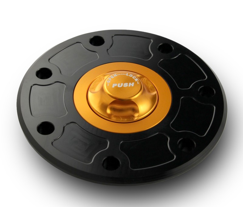 Fuel cap Kawasaki 93-99 black/gold