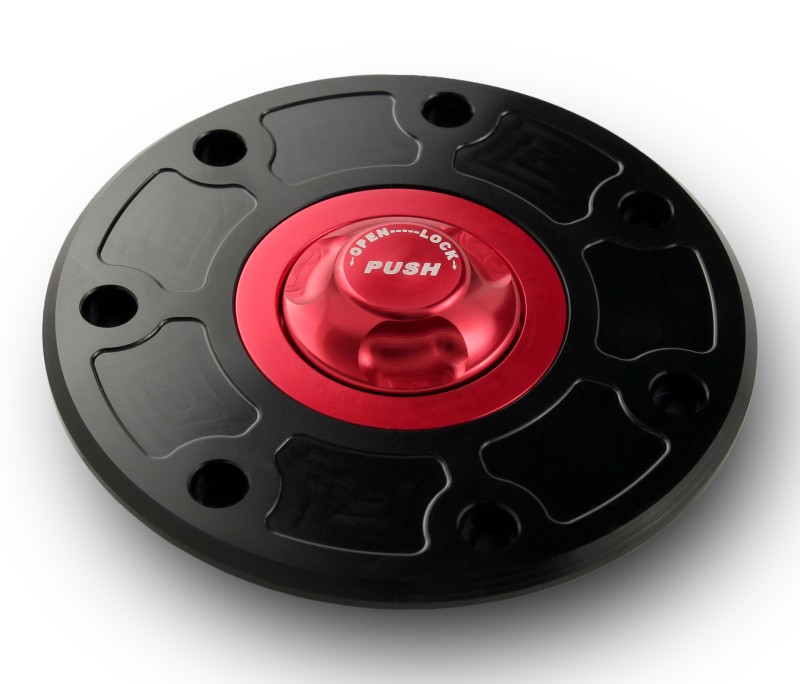 Fuel cap Kawasaki 93-99 black/red