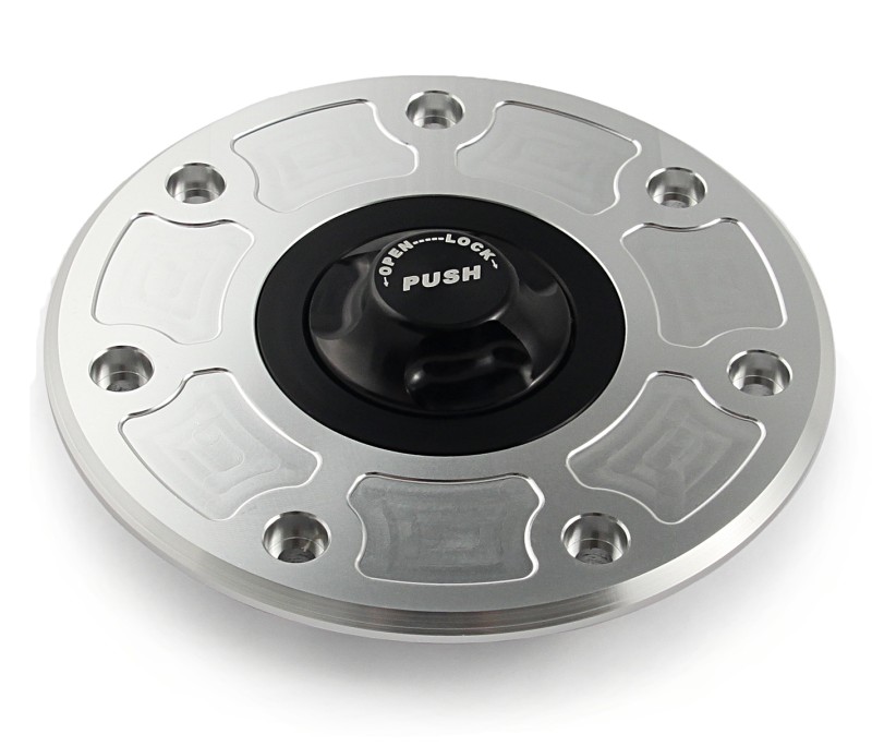 Fuel cap Kawasaki 93-99 silver/black