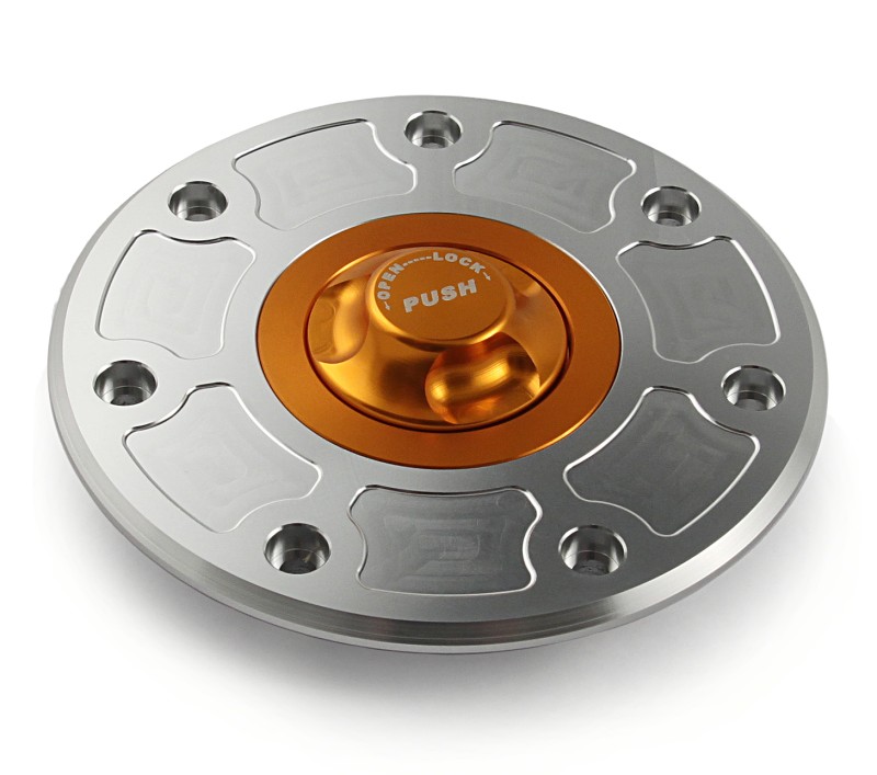 Fuel cap Kawasaki 93-99 silver/gold