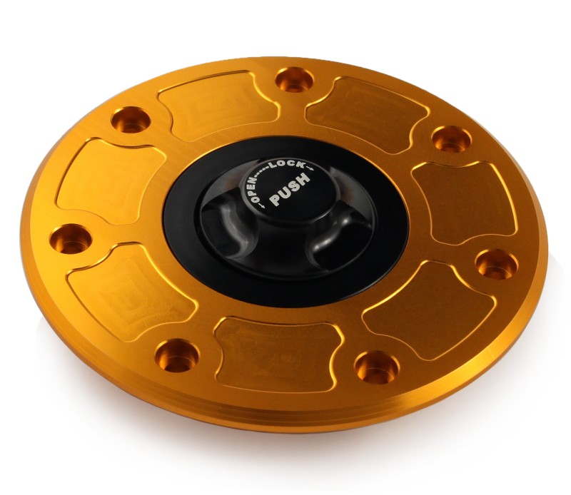 Fuel cap Kawasaki 93-99 gold/black