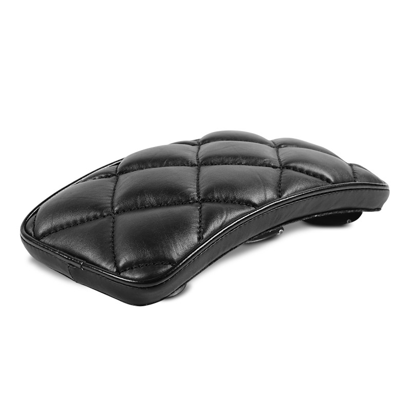 Sellino Passeggero Per Moto Harley - In Pelle Sintetica, Con Ventose, Dimensioni 26x17.5x5 Cm, Colore Nero - Foto 5