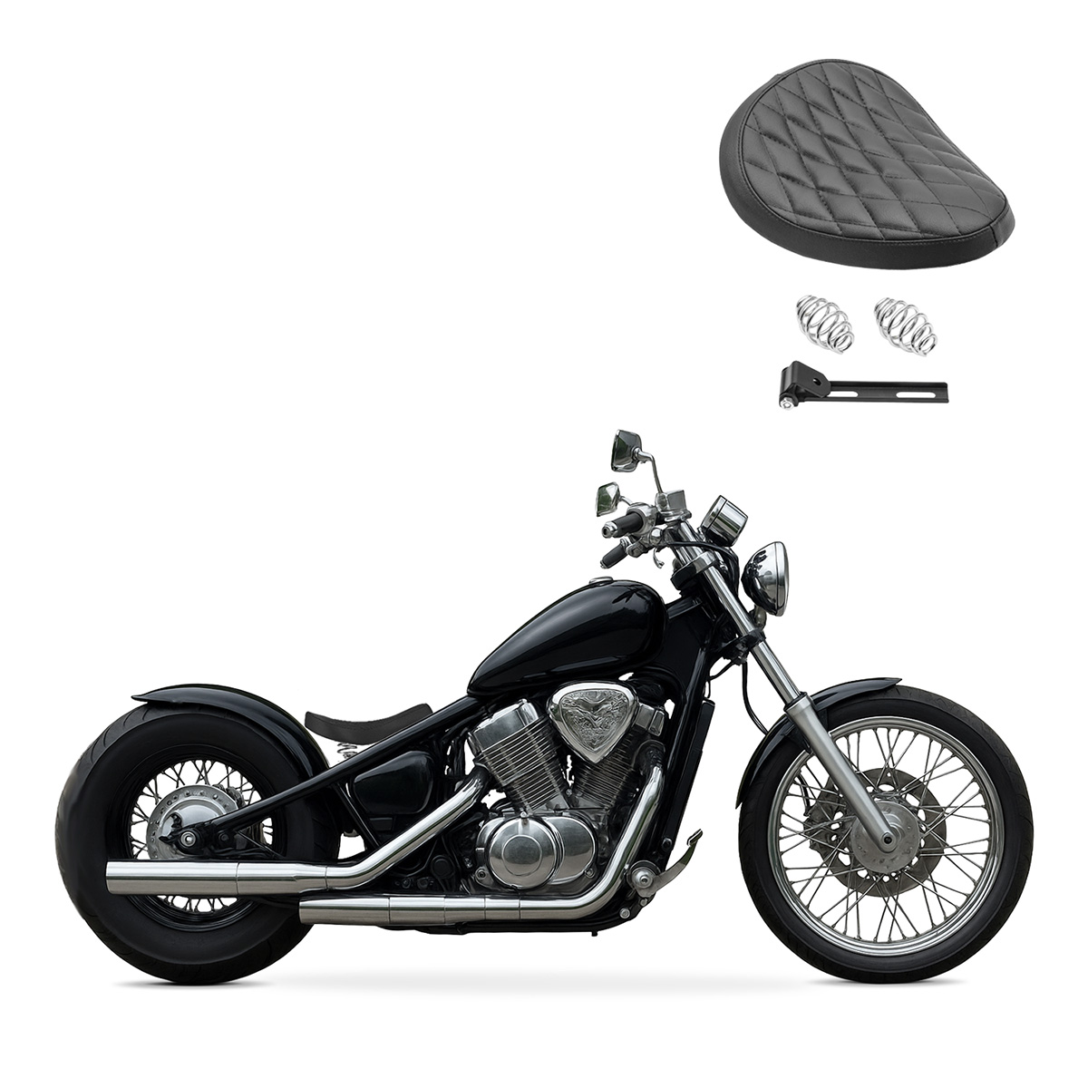 Selle à Ressorts Pour Suzuki Intruder VS 1400/800 - Siège Solo Custom