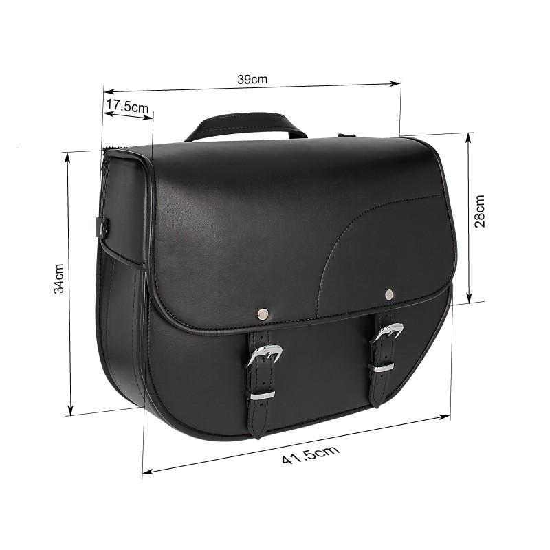 Saddle Bag Kentucky Moto Guzzi Nevada 750 black