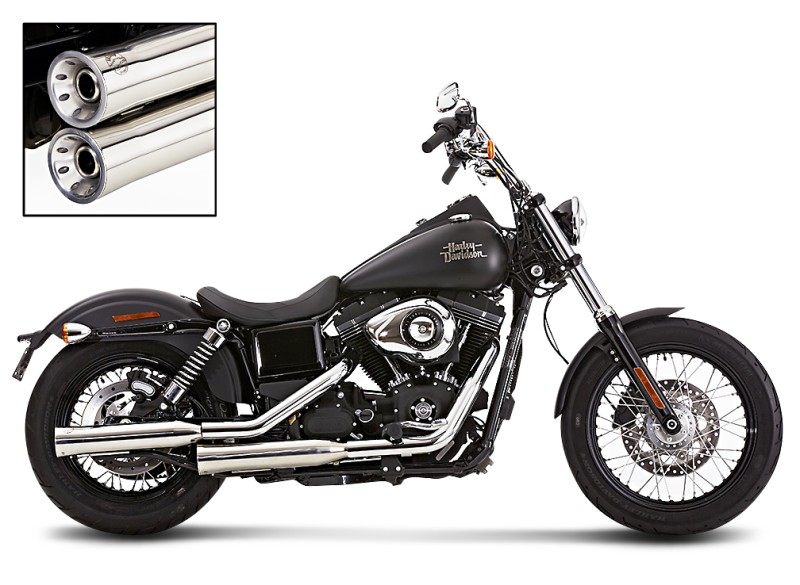 Exhaust Silencer Falcon for Harley Davidson Sportster Dyna Street Bob