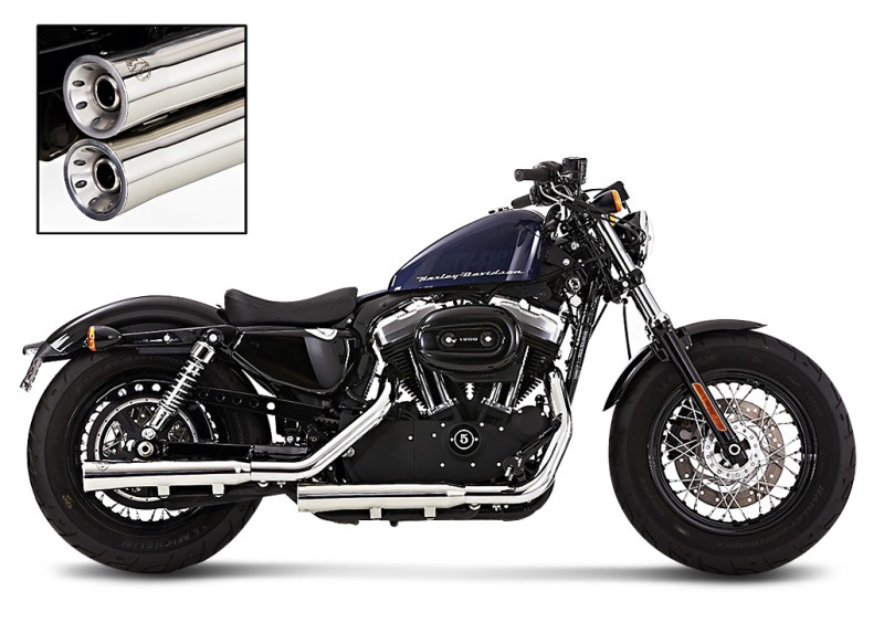 Exhaust Silencer Falcon for Harley Davidson Sportster 1200 Roadster (XL