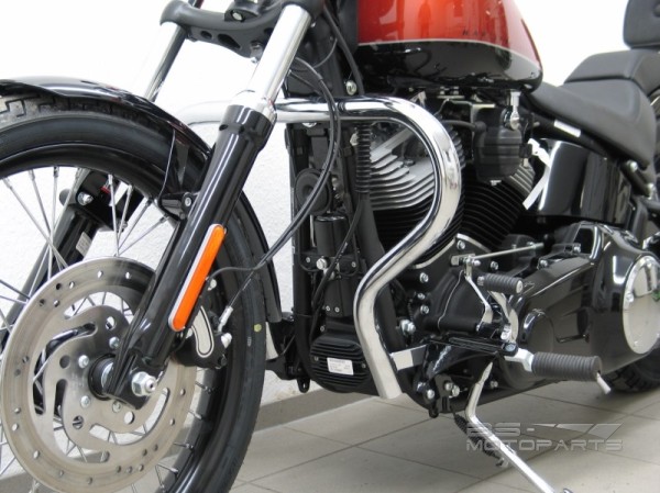 Crashbar Fehling Harley Davidson Softail Blackline silver