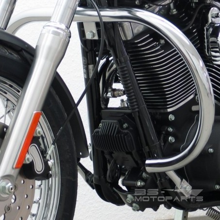 Crashbar  Harley Davidson Dyna Low/ Street Bob/ Super Glideround shape 06 - 12  silver