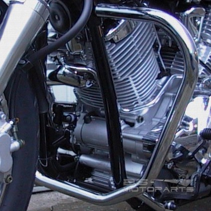 Crashbar Fehling Yamaha XVS 1100 Drag Star 99-02 silver