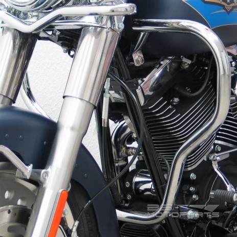 Crashbar Fehling Harley Davidson Fat Boy 00 - 12  silver