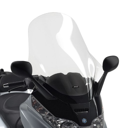 Wind shield Givi Piaggio X8 125/ 150/ 200/ 250/ 400 04-10 transparent