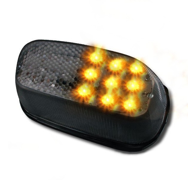 LED-tail-light + indicators Kawasaki ZZR 600/ ZZR 1100 93-06 light smoke