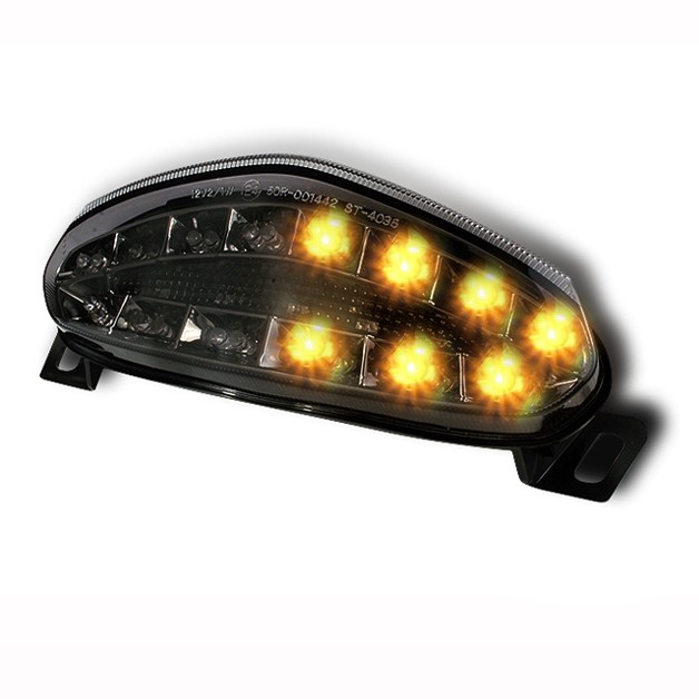 LED-tail-light + indicators Kawasaki ER-6f/ ER-6n 09-11 light smoke