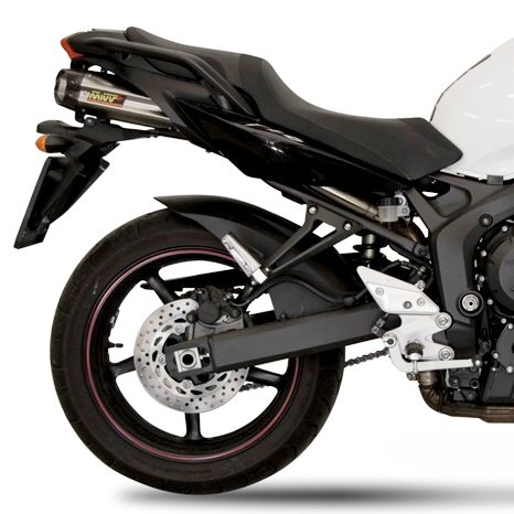 Auspuff MIVV Sport 2 Suono Yamaha FZ6/ Fazer/ S204-10 Edelstahl mit Carbon Endkappen (underseat)