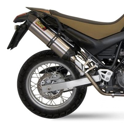 Auspuff MIVV Sport Suono Yamaha XT 660 X/R 04-11 Edelstahl mit Carbon Endkappen