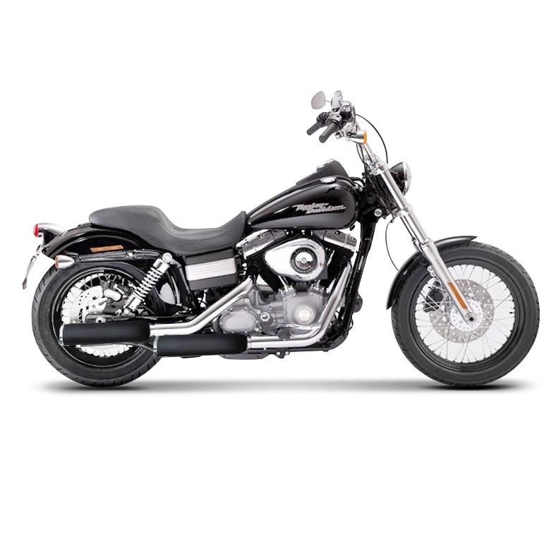 Exhaust Silencer Miller Custombike Harley Davidson Dyna Street Bob (FXDB) 0712 Stainless Steel