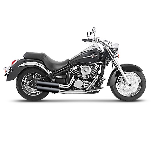 Exhaust Silencer Miller Mustang Kawasaki VN 900 Classic 0616 Stainless