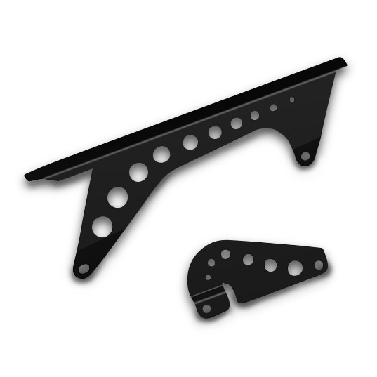 Chain guard BMW F 650 GS/ Dakar 00-07 Stainless steel black