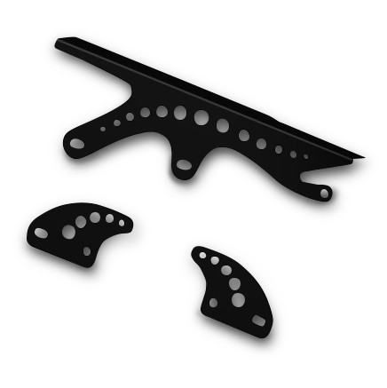 Chain guard BMW F 650/ ST 93-00 Stainless steel black