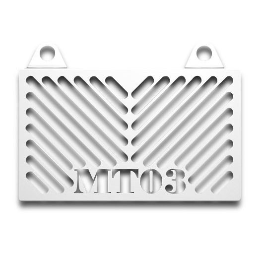 MP K&uuml;hlerabdeckung Yamaha MT-03 06-12 Edelstahl Schriftzug