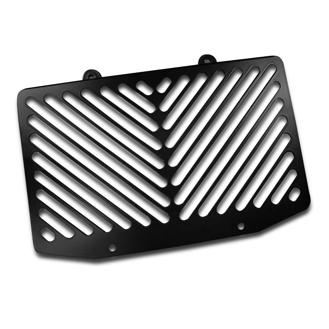 Radiator Covers Kawasaki ER-6f/ n 06-08 stainless steel black