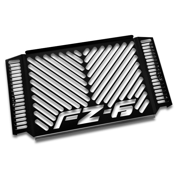 Radiator Covers Yamaha FZ6 S2/ Fazer S2 07-10 stainless steel black logo