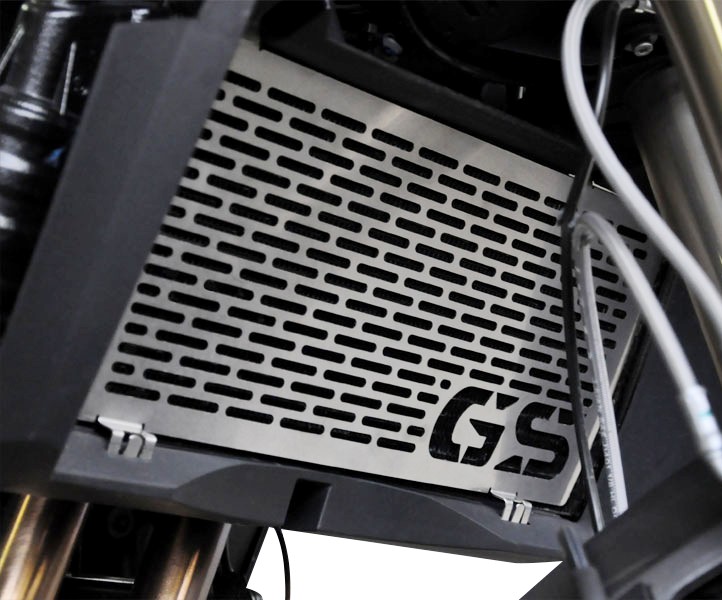 Radiator Covers BMW F 800 GS 08-12 stainless steel logo