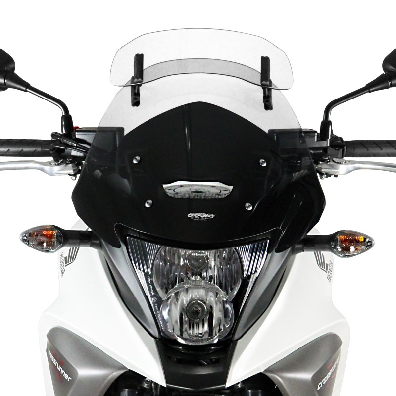 Puig Tourenscheibe Für Honda Crossrunner 2011-2014 – 480x470 Mm, Schwarz, 4 Mm Acryl
