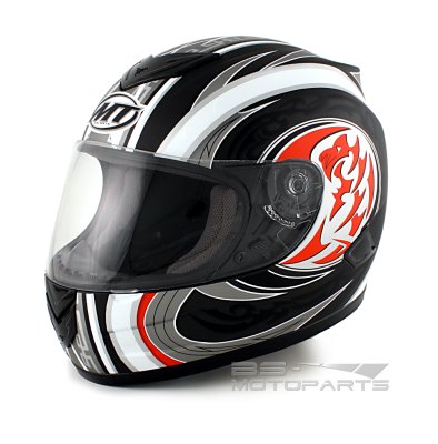 Integralhelm MT Imola Dragon matt schwarz/rot Gr. S