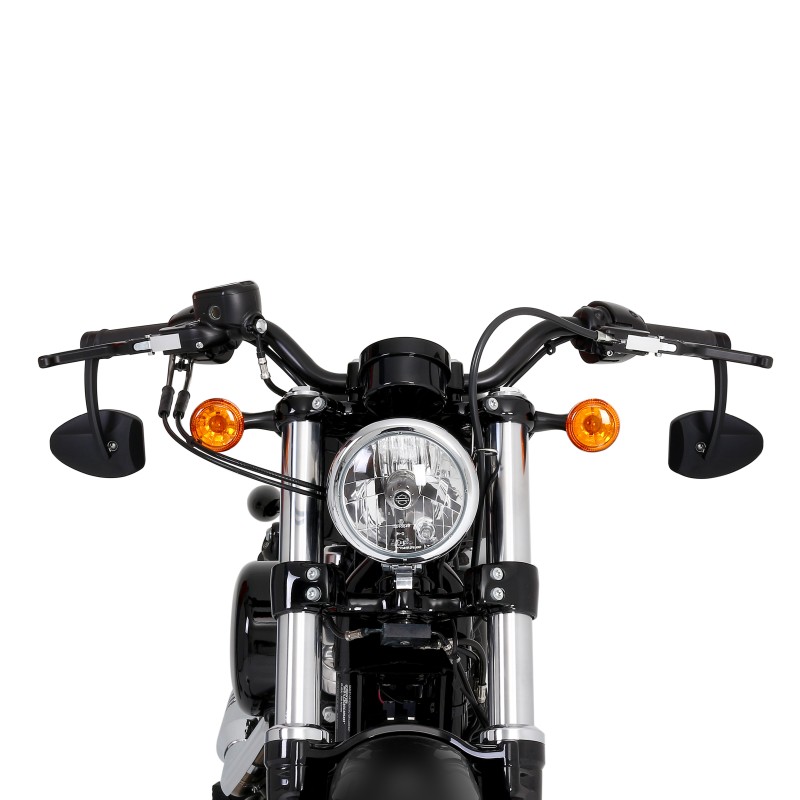 Bar End Mirror Kawasaki Vulcan S Ferrara 2 Evo (pair) black eBay